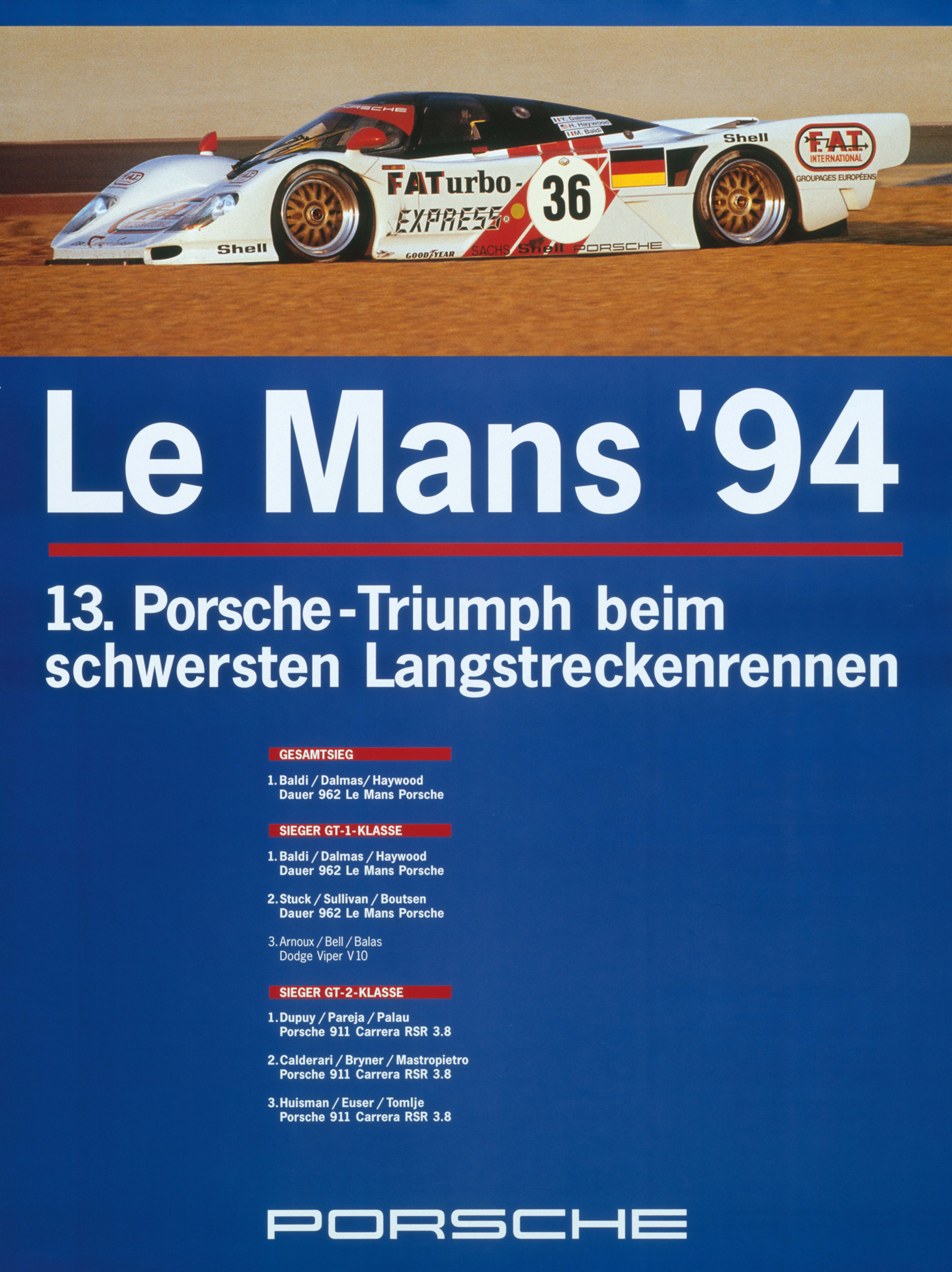 Through the years Looking back at Porsche Le Mans success